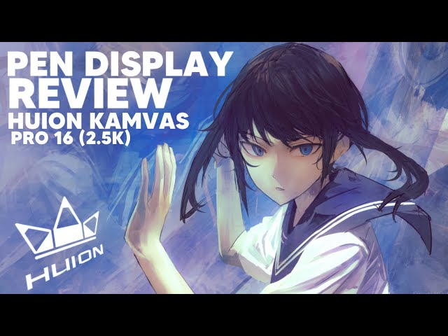 DIGITAL PAINTING PROCESS + HUION KAMVAS PRO 16 (2.5K) REVIEW AND UNBOXING