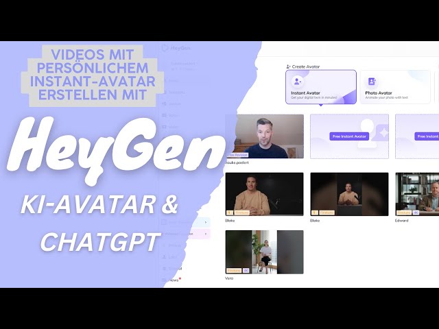 HeyGen KI-Avatar & ChatGPT - Persönlicher KI-Avatar für Videos!