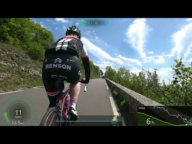 Virtual Indoor Cycling Workout Mont Ventoux Part 8 🚵‍♀️🗻Garmin Ultra HD
