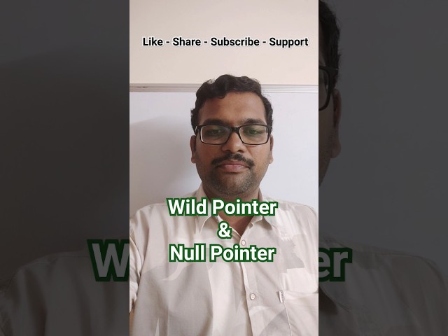 Wild Pointer & Null Pointer in C Language #cprogramming #ccode #computerlanguage