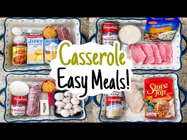 5 of THE BEST EASY Casserole Recipes! | Julia Pacheco