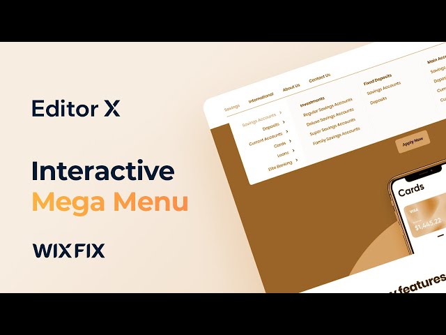 Mega Menu in Editor X (No Code) | Wix Fix
