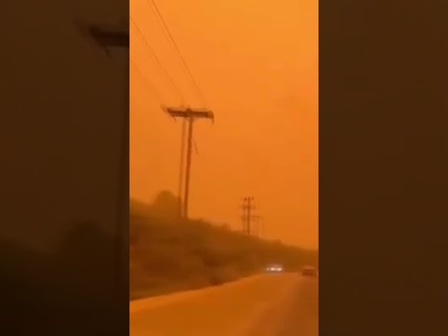 Athens, Greece turns into orange haze thanks to North Africa’s Sahara dust storm