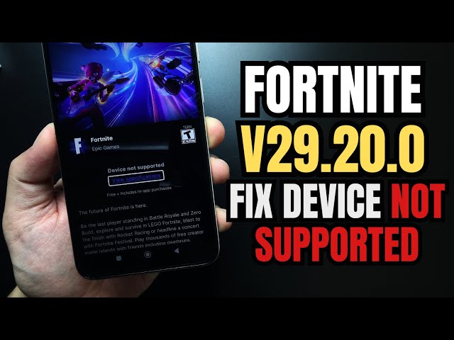 Download Fortnite APK Fix for Device Not Supported in 2024