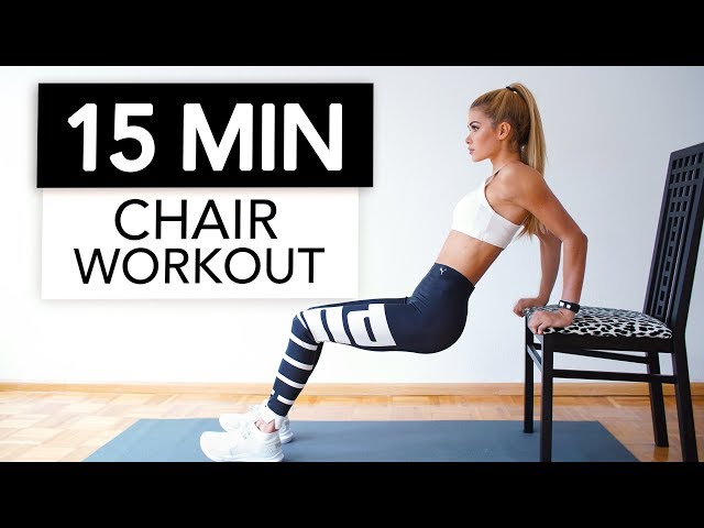 15 MIN CHAIR WORKOUT - Extreme Full Body Training / Nothing for Beginners | Pamela Reif