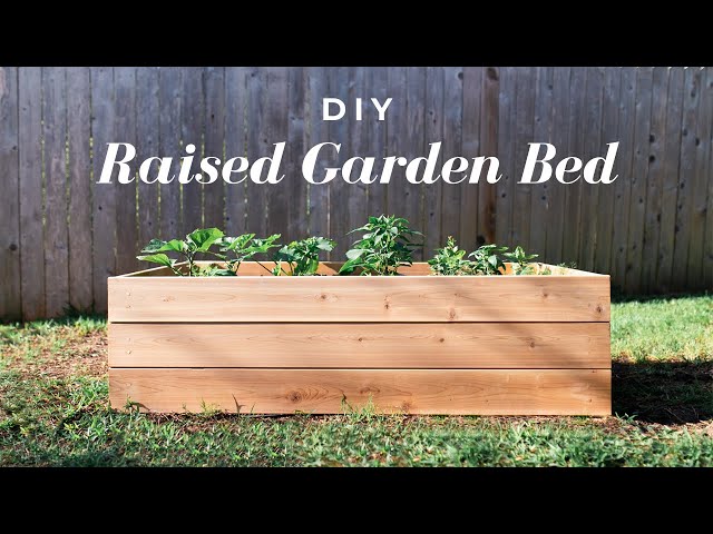Easy DIY Raised Garden Bed |  FREE Build Plans!