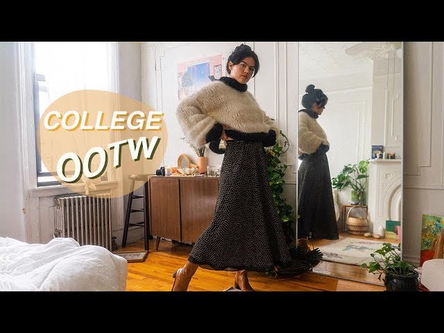 College OOTW in NYC | Winter, Thrifted