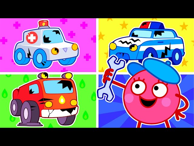 Yes! Let's Repair Fire Truck!🚨🚑🚔 🤩 Rescue Team || Best Kids Cartoon by Pit & Penny Stories 🥑💖