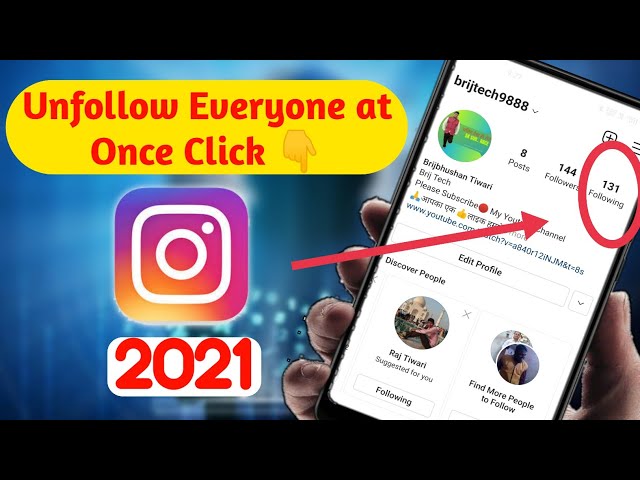 How to unfollow everyone on instagram at once। Unfollow app for instagram 2021 । Instagram following