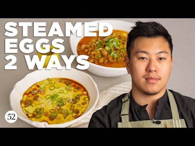 Lucas Makes Steamed Eggs, Two Ways | In the Kitchen with Lucas Sin