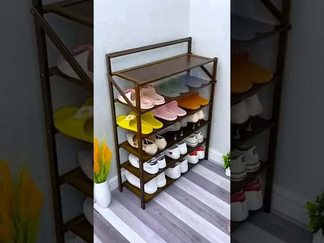 Amazon Foldable shoes organiser rack online available 😍