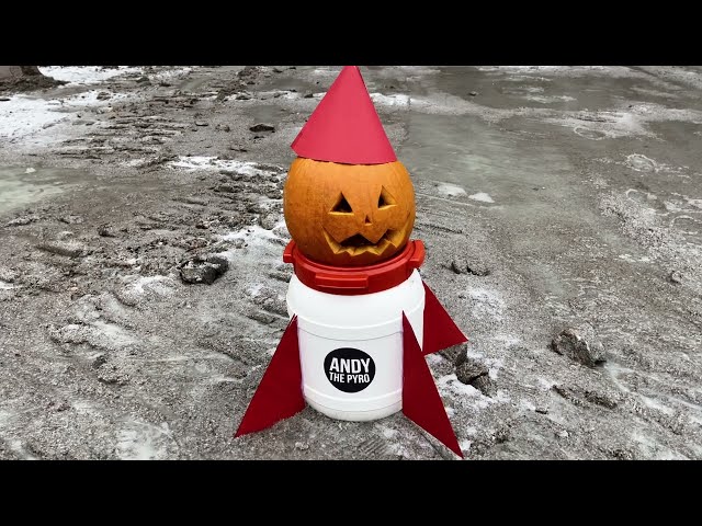 Sending a pumpkin to the moon? (WE MADE IT!) Pt. 2