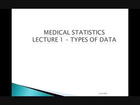 Medical Statistics Lecture Series