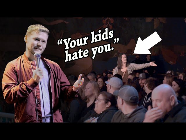 Lady Embarrasses Her Kids at Comedy Show