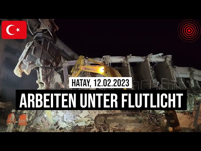 12.02.2023 #Hatay Bergung der Tausend #Erdbeben-Opfer aus Trümmern der Rönesans Rezidans in #Türkei