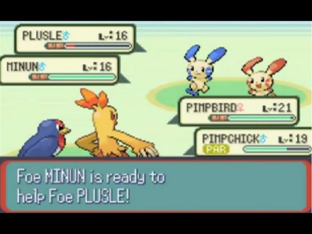Pokemon Sapphire Part 9: Plusle and Minun