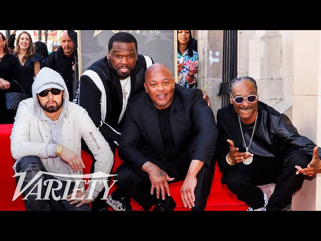 Eminem, 50 Cent & Snoop Dogg Present Dr. Dre with a Star on the Walk of Fame