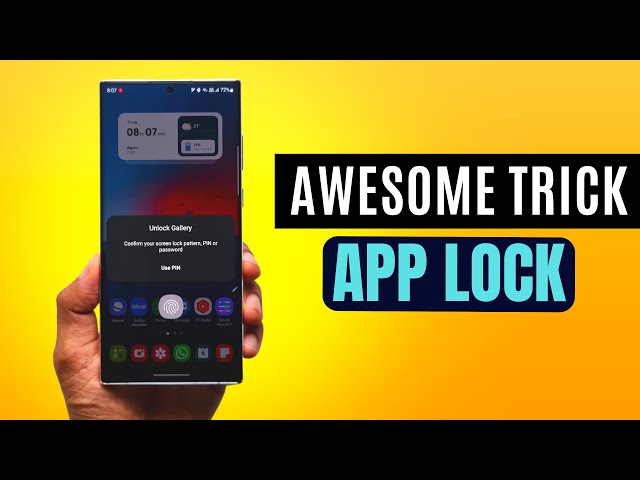 Awesome TRICK - How to lock apps on Samsung Galaxy Phones !