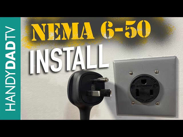 Hubbell NEMA 6-50 Outlet DIY Installation / FAST Tesla EV Home Charging Level 2