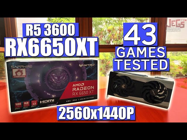 RX 6650 XT + Ryzen 5 3600 tested in 43 games | highest settings 1440p benchmarks!