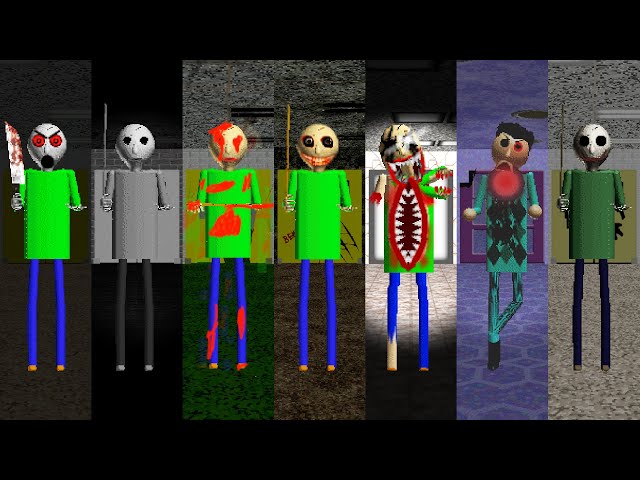 Everyone is Baldi's 7 Horror Mods - ALL PERFECT! #1
