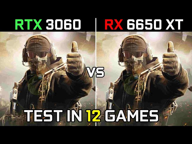 RTX 3060 vs RX 6650 XT | Test in 12 New Games | 2022