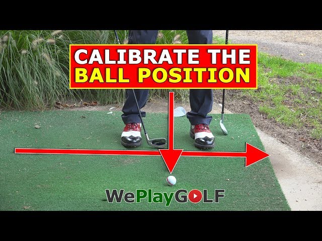 Calibrate the ball position for your iron clubs - Always hit a good shot!