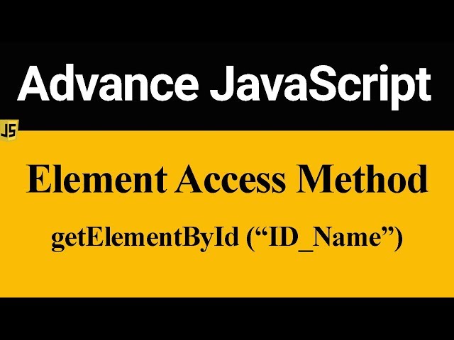 getElementById Method in JavaScript (Hindi)