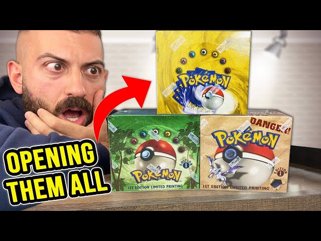 Opening EVERY Pokemon Cards Box From 1999!
