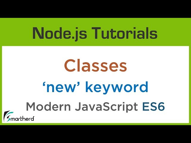 JavaScript Class and 'new' keyword. ES6 Modern JavaScript. Object Oriented Programming #2.8