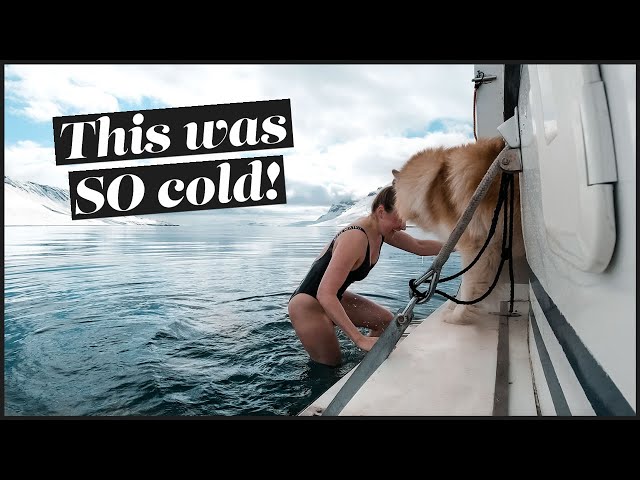 FIRST TRIP WITH OUR NEW BOAT | Ice water swimming and life onboard | SVALBARD 4K