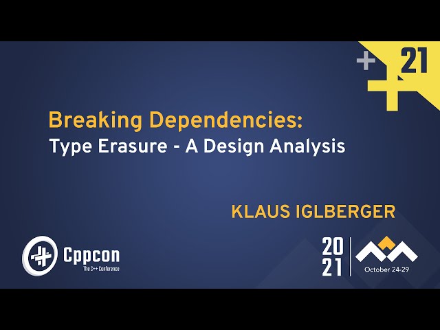 Breaking Dependencies: Type Erasure - A Design Analysis - Klaus Iglberger -  CppCon 2021