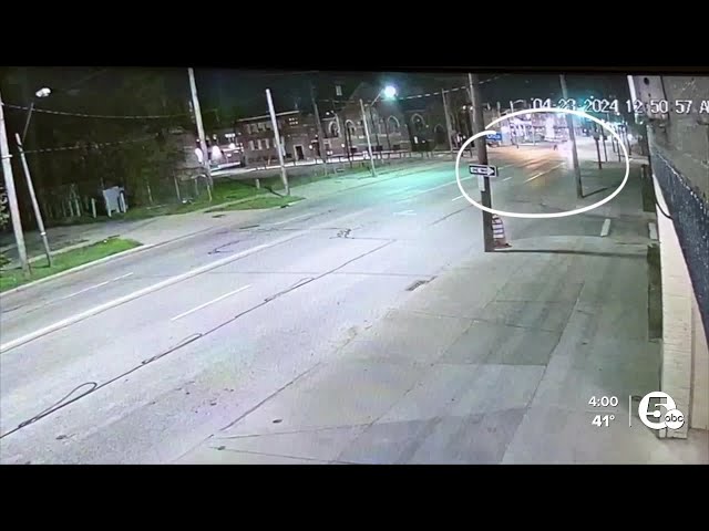 Camera captures motorist hitting Cleveland pedestrian, driving away from scene