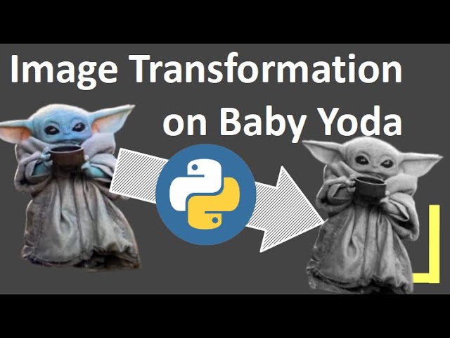 Python Image Transformations on BABY YODA