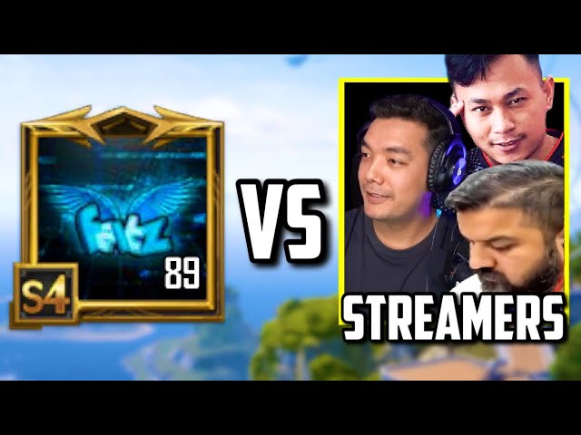 TOP 5 MOMENTS FEITZ VS STREAMERS IN PUBG MOBILE!! (PART 2)