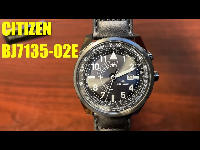 Citizen Promaster Nighthawk Black Pilot Watch BJ7135-02E