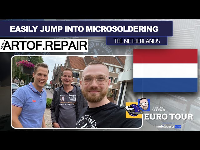 🔬❤️🇳🇱  EASILY Jump into Microsoldering | Tele Combinate | Shop Visits | 2021 Euro Tour #7