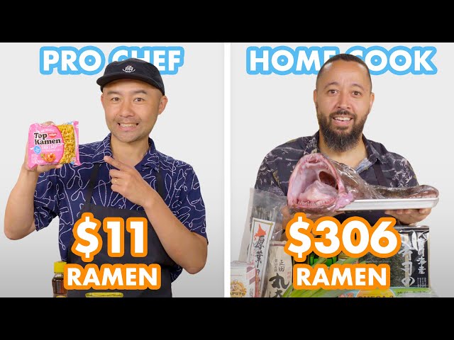 $306 vs $11 Ramen: Pro Chef & Home Cook Swap Ingredients | Epicurious
