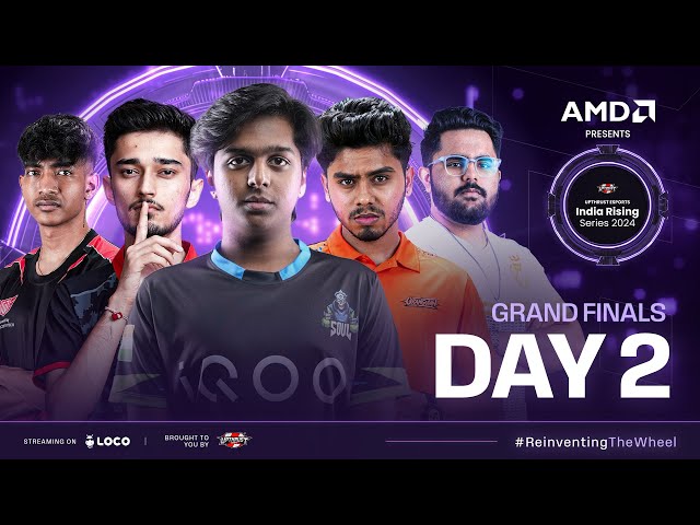 AMD Presents UE India Rising Series 2024 |#BGMI | Grand  Finals Day-2 Ft #iqoosoul #godlike #hydra