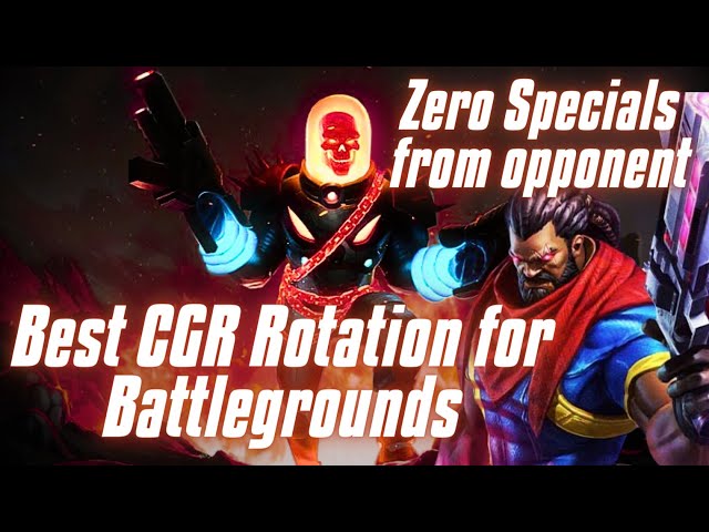 Best CGR BattleGrounds Rotation Zero Specials from Opponent | MCoC | Marvel Contest of Champions