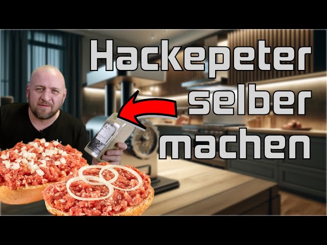 Hackepeter selber Machen Rezept und Anleitung 👨🏻‍🍳 Mett Gehäck Thüringer Mett