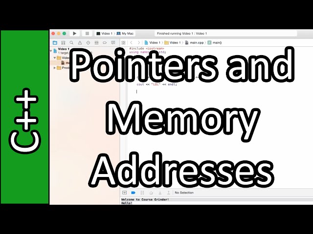 Pointers and Memory Addresses - C++ Programming Tutorial #31 (PC / Mac 2015)