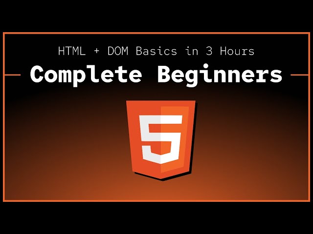 HTML Course for Complete Beginners (with project)
