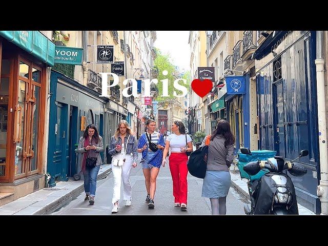 [4K] 🇫🇷 Paris Walk: Saint-Germain-des-Prés, Saint-Michel, Lunch at Ze Kitchen Galerie🌟  2022