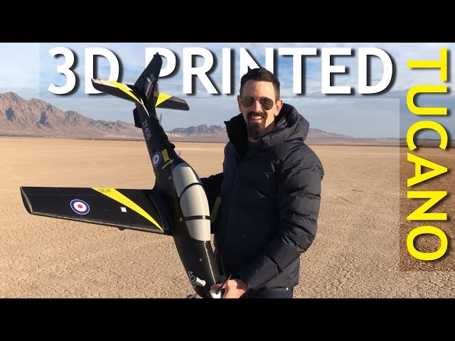 Maiden Flight RC 3D Printed Tucano - Planeprint