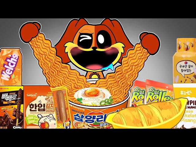 Convenience Store Orange Purple Mukbang ASMR - Dogday | POPPY PLAYTIME CHAPTER 3 Mukbang Animation