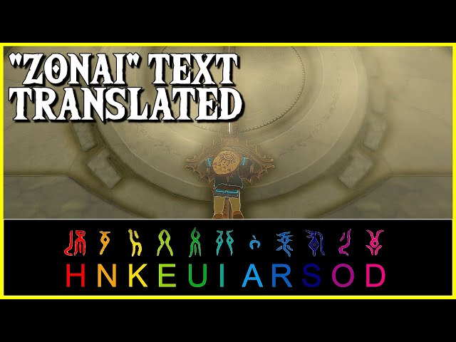 Zonai Symbols & Runes Translated & Explained With Cypher Zelda Tears of the Kingdom Details "part 1"