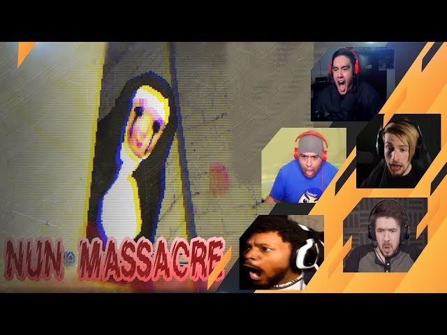 Gamers Reactions to the NUN (JUMPSCARE) | Nun Massacre
