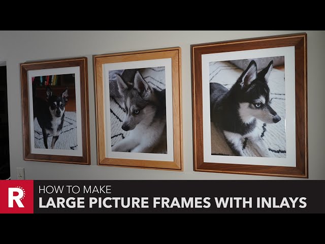 Large Picture Frames with Inlays