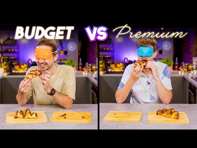 Blind Tasting BUDGET vs EXPENSIVE Ingredients • Can we taste the difference?